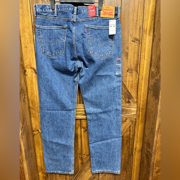 2 pairs!! NEW! Levi’s 505™ REGULAR FIT MEN'S JEANS, Medium Stone Wash, 38x34 - Picture 3 of 14